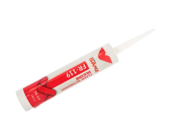 Огнестойкий силиконовый герметик SANZ FR-119 класс EI 180, белый, 280 мл. 119-7448-W – изображение 4