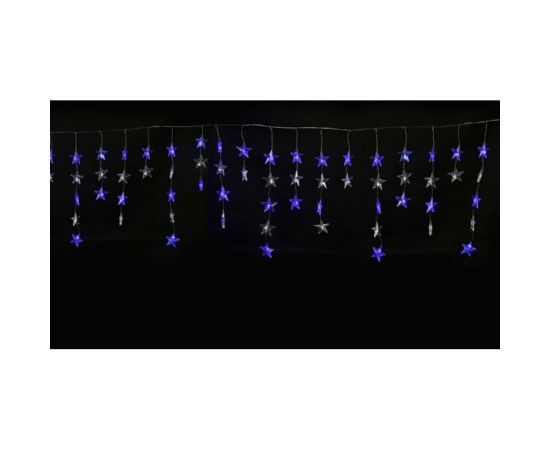 Светодиодный занавес Uniel ULD-E5505-196/DTK WHITE-BLUE IP20 STARS-1 фигурный UL-00001410 