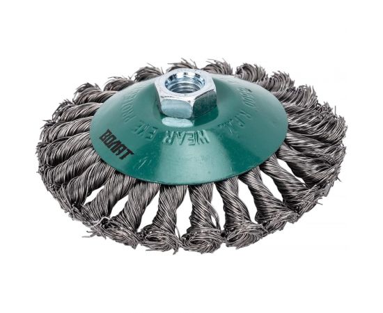 Щетка для УШМ 125 мм, M14, витая проволока ВОЛАТ 81060-125 – изображение 4