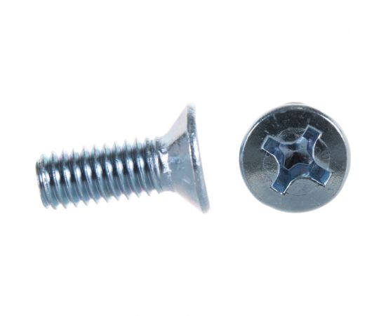 Винт Tech-Krep DIN965 с потайной головкой, оцинкованный М6х16 12 шт - пакет 126595 – изображение 3