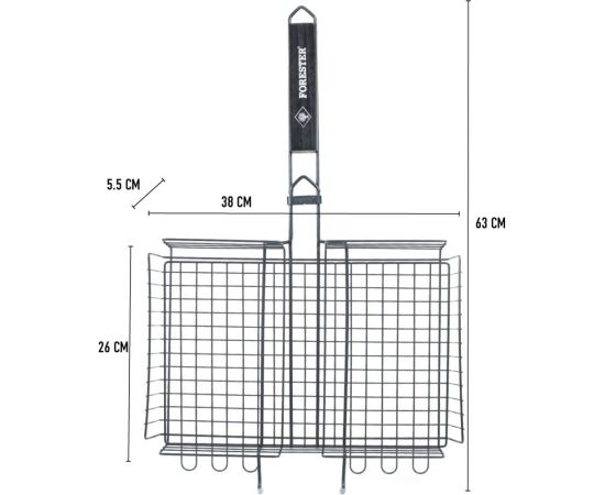 Объёмная решетка-гриль с антипригарным покрытием Forester BQ-NS03 – изображение 11