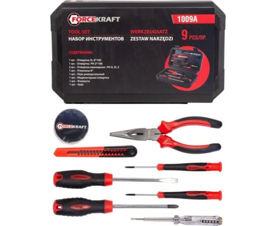Набор инструментов Forcekraft 9пр, отвертки: SL6мм, 3мм, РН:0,2 51315 – изображение 6