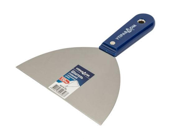Стальной шпатель Управдом 150 мм, с пластиковой ручкой двойной фиксации 4100001508 – изображение 3