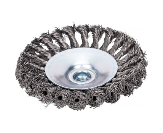 Щетка для УШМ 125 мм, M14, витая проволока ВОЛАТ 81060-125 – изображение 3