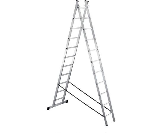 Алюминиевая 2-секционная лестница UFUK 2х11 ступеней 411211 – изображение 5