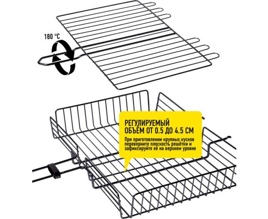Объёмная решетка-гриль с антипригарным покрытием Forester BQ-NS03 – изображение 10
