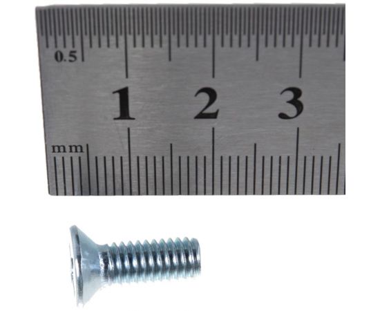 Винт Tech-Krep DIN965 с потайной головкой, оцинкованный М6х16 12 шт - пакет 126595 – изображение 2