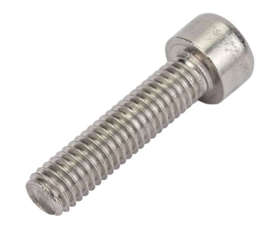 Болт с внутренним шестигранником ВИРТУОЗ 6x25 мм, DIN 912, нержавеющая сталь А2, 4 шт. 39587 – изображение 3