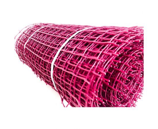 Садовая сетка Гидроагрегат ПРОФИ с квадратной ячейкой 33x33 мм, 0.5x20 м, розовая Р1-00010082 – изображение 2