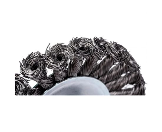 Щетка для УШМ 125 мм, M14, витая проволока ВОЛАТ 81060-125 – изображение 2