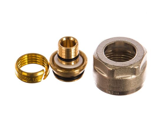 Компрессионный фитинг для труб PEX-AL-PEX STOUT 16х2,0х3/4 RG008P29KAE7RH 