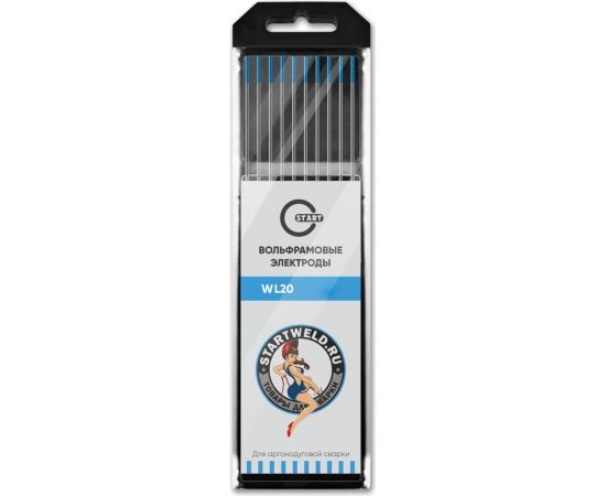 Вольфрамовые электроды WL 20 1х175 мм, голубые, 10 шт Start WL2010175U 
