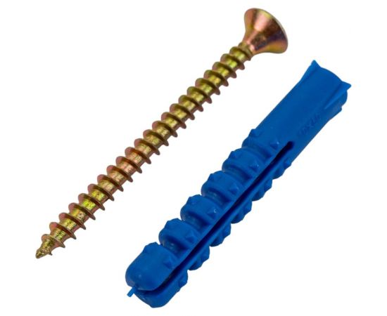 Набор крепления плинтусов VIPкрепеж 10/60 дюбель ежик 4шт/4шт 23018 VIP 