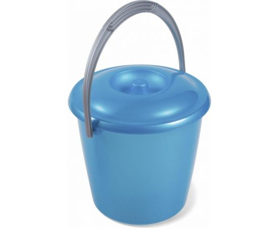 Ведро Martika Соло 3 л, с крышкой, перламутровое бирюзовое С630КБИР 