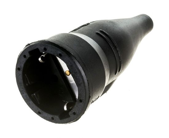 Кабельная резиновая розетка с мультизаземлением ABL IP44 16A 2P+E 250V, черный 1479090 – изображение 3