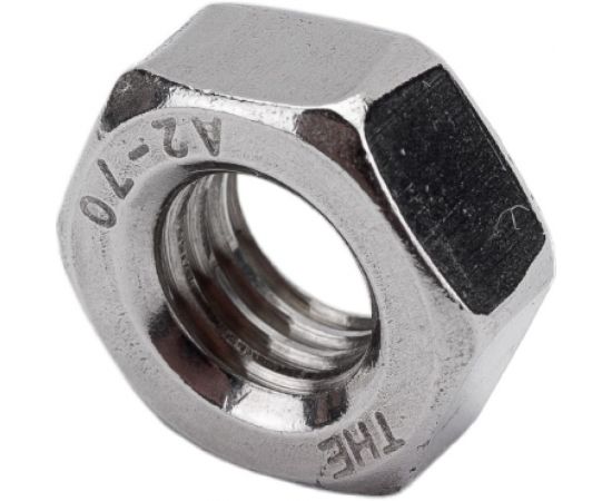 Гайка из нержавеющей стали DINFIX DIN 934, А2, м10, 10 шт. 00-00002815 – изображение 2