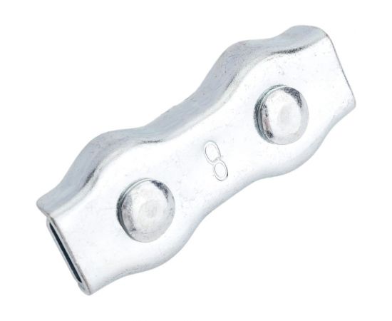 Двойной зажим для стальных канатов STARFIX 8 мм, duplex SM-42875-1 – изображение 2