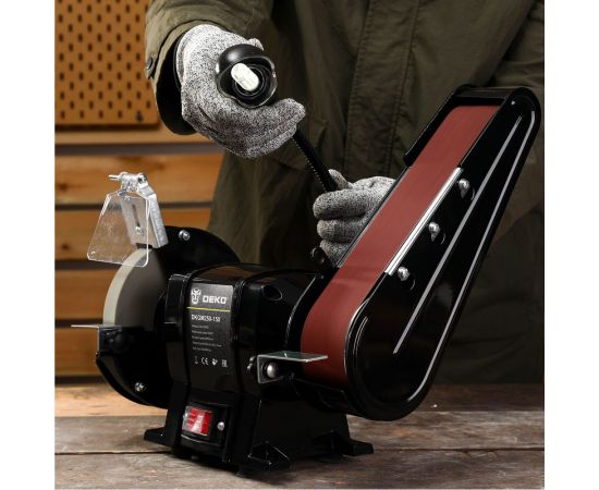 Заточной станок DEKO DKGM300-150, с лампой 063-4325 – изображение 4