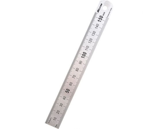 Измерительная металлическая линейка 150х19 Micron МИК 42158 