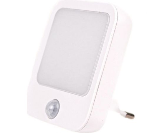 Светодиодный ночник ROCKETSOCKET с датчиком движения квадратный, Вкл/Выкл/Авто, регулировка яркости, теплый белый свет, 1.0Вт, Белый RS-791B 