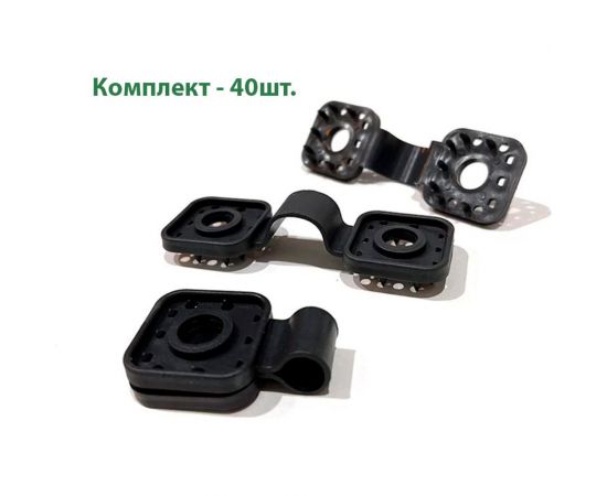 Крепёж для затеняющей и фасадной сетки ГеоПластБорд 40 шт. 375KS40 – изображение 2