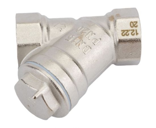 Сетчатый фильтр STI латунный Y-образныйДу15 Ру20 муфтовый уплотнение фторопласт D260-00667 – изображение 2