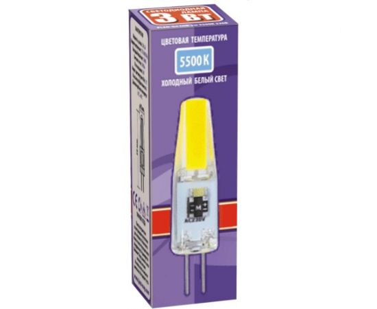 Лампа Jazzway PLED-G4 COB 3w 240Lm 5500K 220В силикон d10x38мм 2857477 – изображение 3