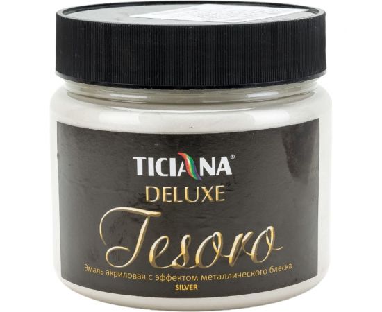 Акриловая эмаль с эффектом металлического блеска Ticiana DeLuxe Tesoro серебро 4300004122 – изображение 4
