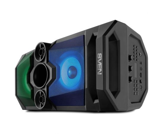 Портативная колонка SVEN АС PS-650 черная, 50 Вт, TWS, Bluetooth, FM, USB, microSD, LED-дисплей, 4000 мА*ч SV-018450 – изображение 8