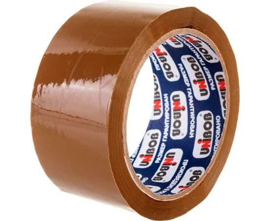 Упаковочная клейкая лента UNIBOB коричневая 48 мм х 66 м 134837 – изображение 2