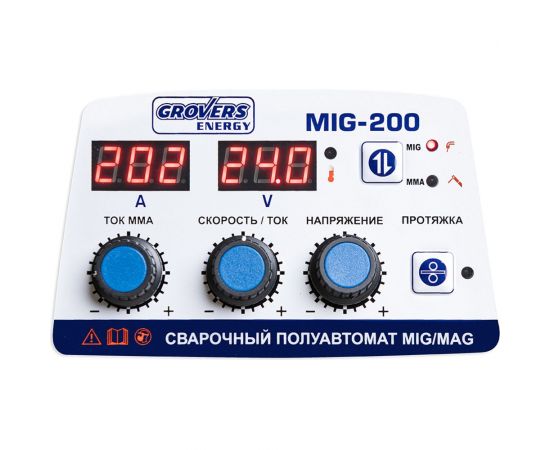 Полуавтомат GROVERS MIG 200 ENERGY MIG-250I – изображение 2