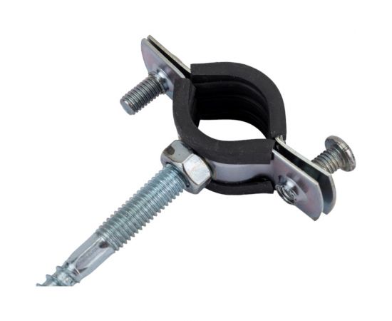 Хомут с шурупом Невский Крепеж оцинк. с резин. уплотн. 1/2" 20-24 мм 818801 – изображение 4