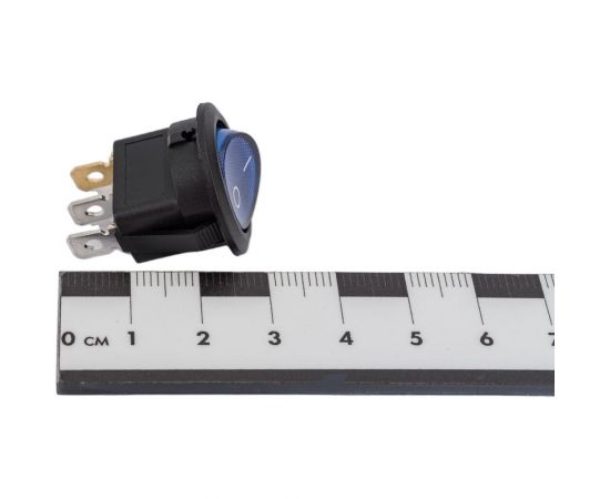 Круглая клавиша Nord-Yada 12V 20А синяя с подсветкой (3контакта) ON-OFF (2шт в упаковке) 905480 – изображение 8