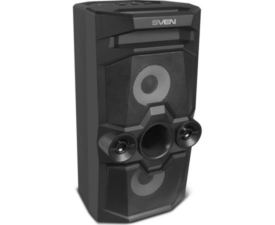 Портативная колонка SVEN АС PS-650 черная, 50 Вт, TWS, Bluetooth, FM, USB, microSD, LED-дисплей, 4000 мА*ч SV-018450 – изображение 4