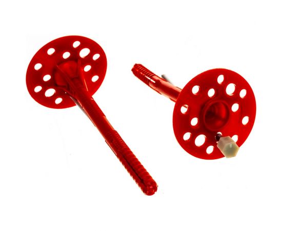 Дюбель для теплоизоляции с металлическим гвоздём с термоголовкой 10х140, 250шт Tech-Krep 130105 