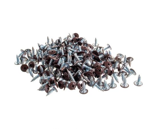 Прессшайба Качественный КРЕПЕЖ 4.2х13 мм, коричневая RAL 8017, острая, 300 шт 0200227 КЧ 