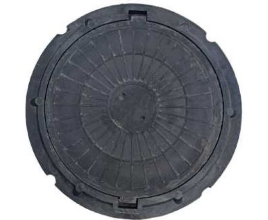 Полимерно-композитный люк Агросток легкий 770x70x35 мм 3 т черный 50773 