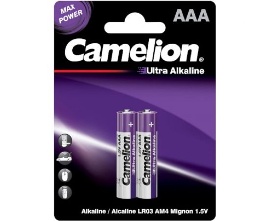 Батарейка Camelion Ultra BL-2 LR03 (LR03-BP2UT, 1,5В) 14983 
