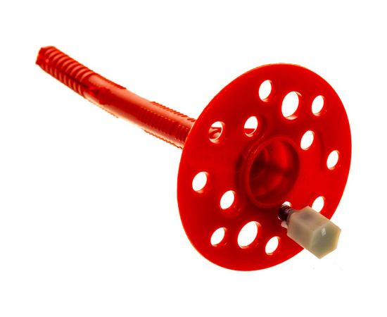 Дюбель для теплоизоляции с металлическим гвоздём с термоголовкой 10х140, 250шт Tech-Krep 130105 – изображение 3