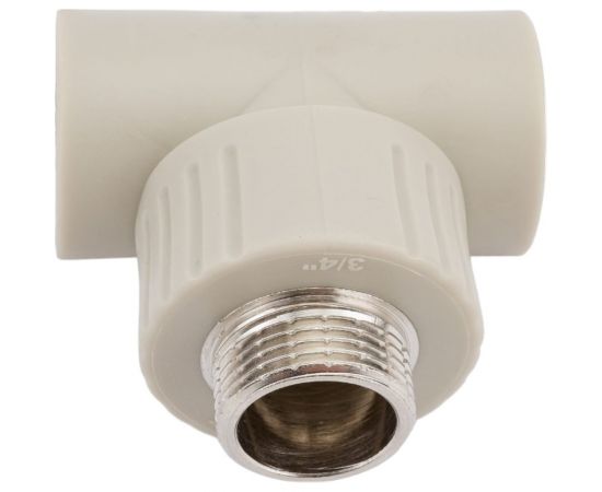 Тройник RTP PN25 комбинированный, наружная резьба D25х3/4 мм, серая 10998 – изображение 4