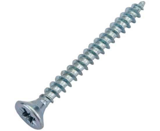 Шуруп крепежная техника белый цинк, 4,0x40 50 шт. 11339 – изображение 4