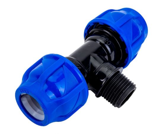 Тройник наружная резьба CN-TB ПНД 20х1/2"х20 TEBO 017031302 – изображение 4