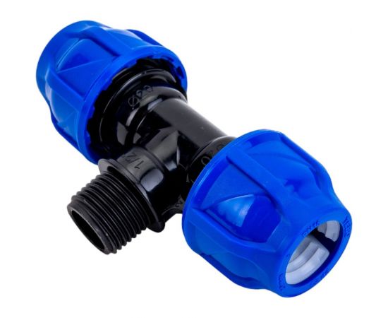 Тройник наружная резьба CN-TB ПНД 20х1/2"х20 TEBO 017031302 – изображение 3