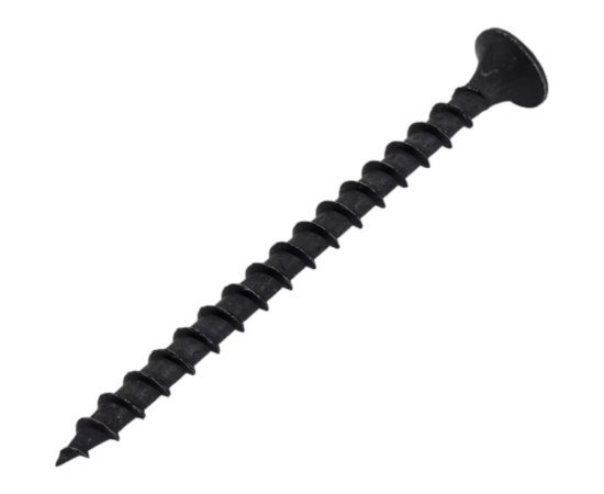 Черный саморез по дереву GSMETZ 3.5x55 мм, фосфатированный, 10 кг, 3333 шт., ph2 1003555 – изображение 3