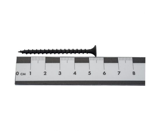 Черный саморез по дереву GSMETZ 3.5x55 мм, фосфатированный, 10 кг, 3333 шт., ph2 1003555 – изображение 2