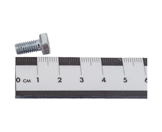 Болт МЕТАЛЛСЕРВИС M6x12, DIN 933, с полной резьбой, оцинк., 50 шт. 1239320 – изображение 3