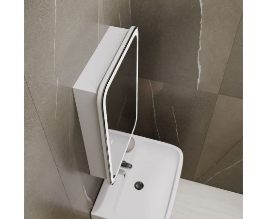 Зеркало шкаф MIXLINE ""Фиджи"" 500х800 правый, сенсор.выкл, светодиодная подветка 550381 – изображение 8