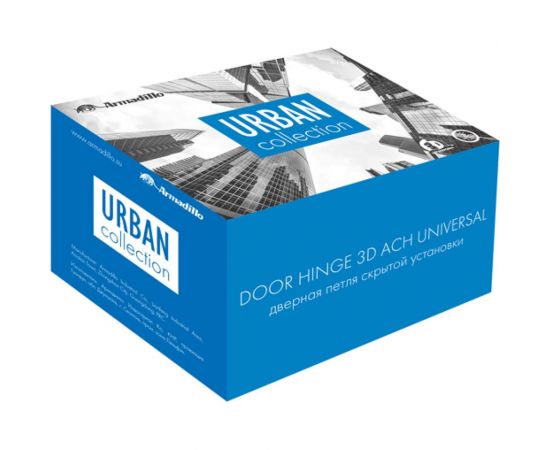 Петля скрытой установки с 3D-рег. ARMADILLO 11160UN3D Architect 3D-ACH UNIVERSAL 60 BL Черный 36335 – изображение 3