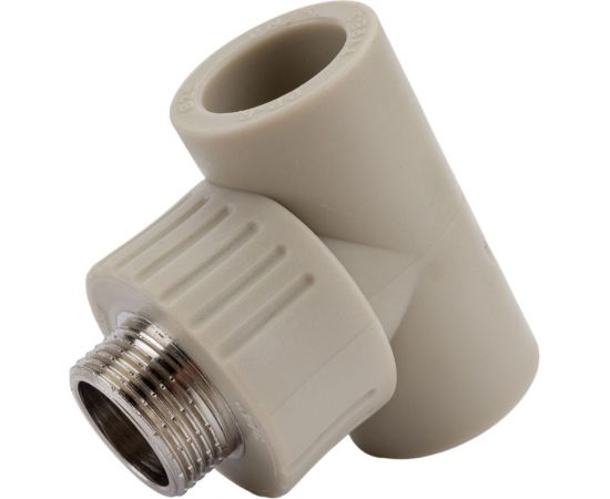 Тройник RTP PN25 комбинированный, наружная резьба D25х3/4 мм, серая 10998 – изображение 2