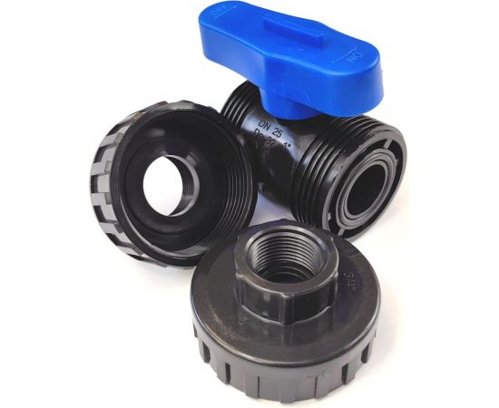 Кран ПНД Boutte 32 - 3/4" ВР х 1" ВР 9273996 – изображение 4